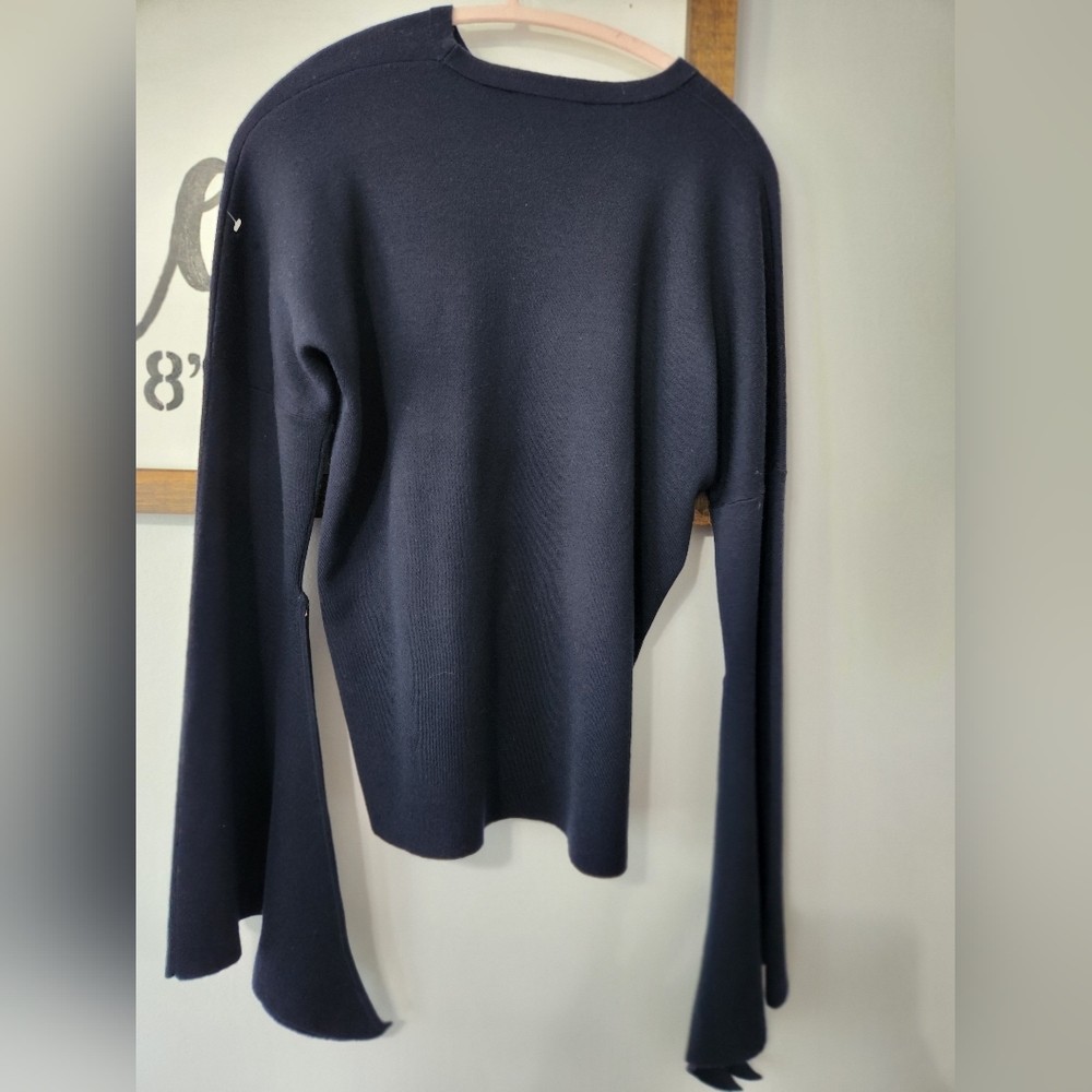 Tibi Mockrib Tie Sweater Size Small NWT